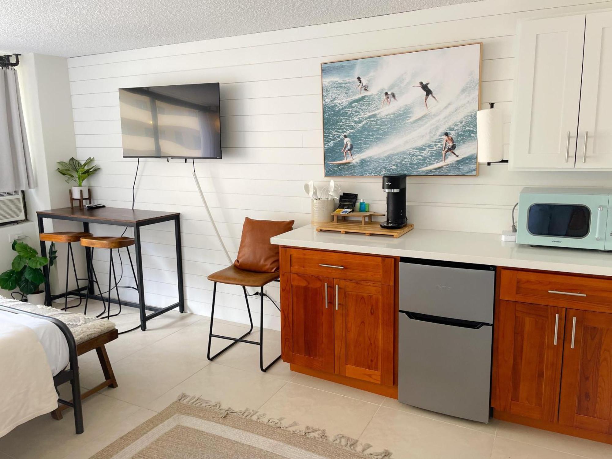 Modern Surf Chic Waikiki Studio Villa Honolulu Buitenkant foto